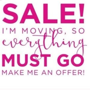 Moving sale!